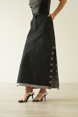 Alt Skirt - Black Denim