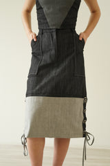 Alt Skirt - Black Denim