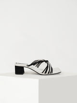 Cross Heel - Black And White