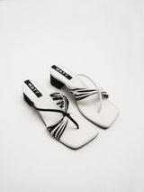 Cross Heel - Black And White