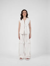 Belt Vest - White