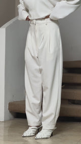Etched Trousers - White